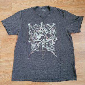 DKNY Shirt Woman Grey Size Large Cotton Polyester Short Sleeve